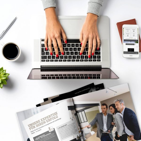 Female,Hands,Working,On,Modern,Laptop.,Office,Desktop,On,White Female hands working on modern laptop. Office desktop on white background